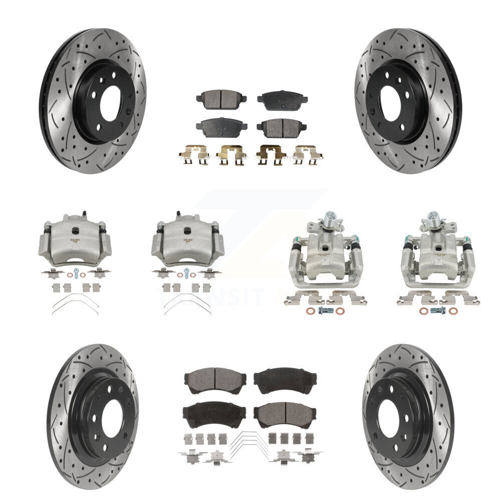 Transit Auto KCD-100375T Disc Brake Kit for 2006-2013 Mazda 6, Lincoln MKZ, Ford Fusion & more - Front and Rear product image