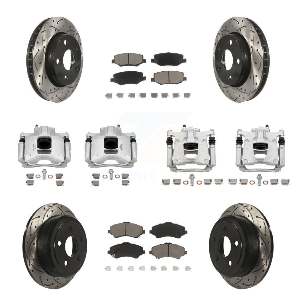 Transit Auto KCD-100376C Disc Brake Kit for 2007-2016 Jeep Wrangler - Front and Rear product image