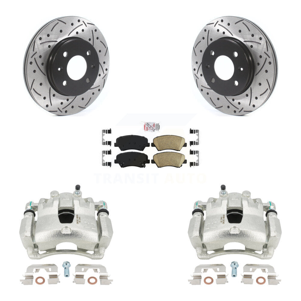 Transit Auto KCD-100376N Disc Brake Kit for 2012-2017 Kia Rio, Hyundai Accent - Front product image