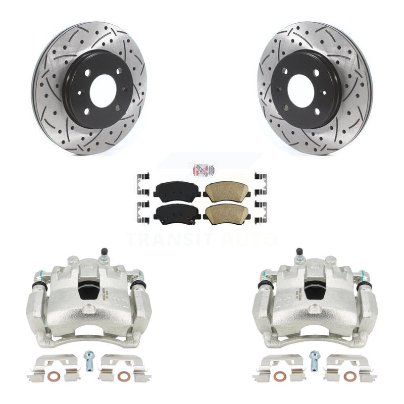 Transit Auto KCD-100376N Disc Brake Kit for 2012-2017 Kia Rio, Hyundai Accent - Front product image