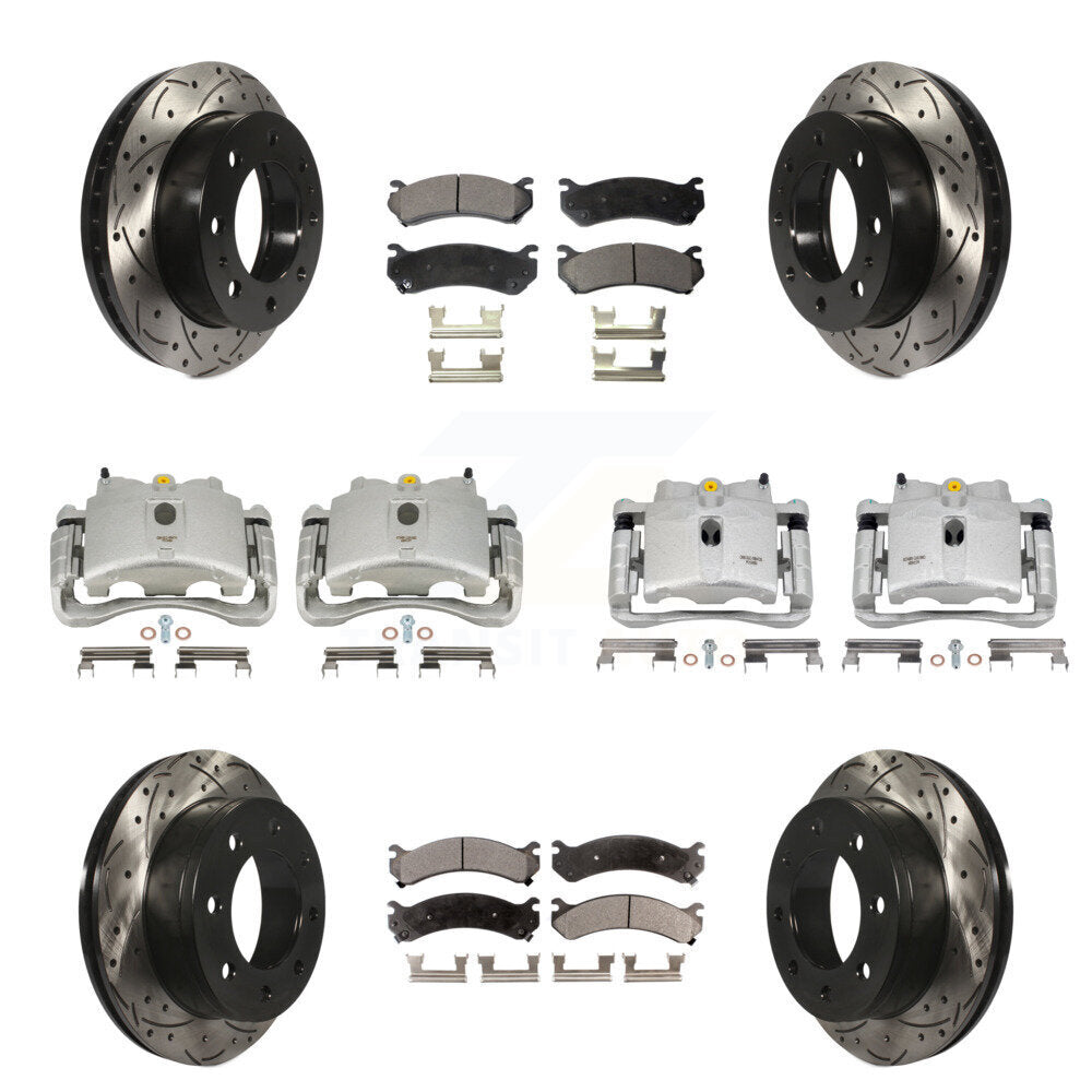 Transit Auto KCD-100376P Disc Brake Kit for 1999-2009 Chevrolet Silverado 1500 HD Classic, Chevrolet Suburban 2500, GMC Sierra 1500 HD Classic & more - Front and Rear product image