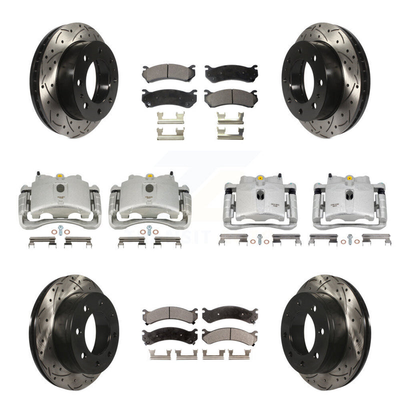 Transit Auto KCD-100376P Disc Brake Kit for 1999-2009 Chevrolet Silverado 1500 HD Classic, Chevrolet Suburban 2500, GMC Sierra 1500 HD Classic & more - Front and Rear product image