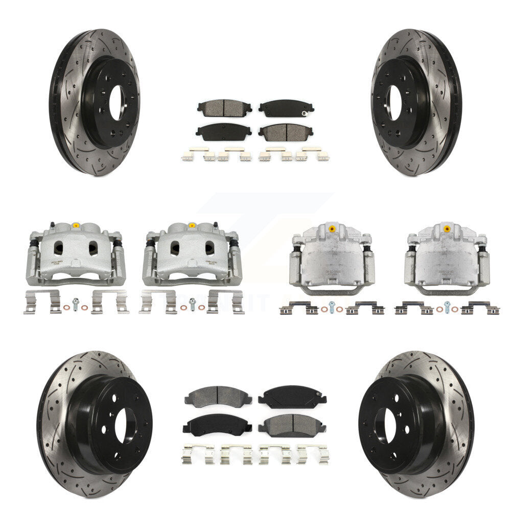 Transit Auto KCD-100376S Disc Brake Kit for 2007-2008 Cadillac Escalade, Cadillac Escalade ESV, Cadillac Escalade EXT & more - Front and Rear product image