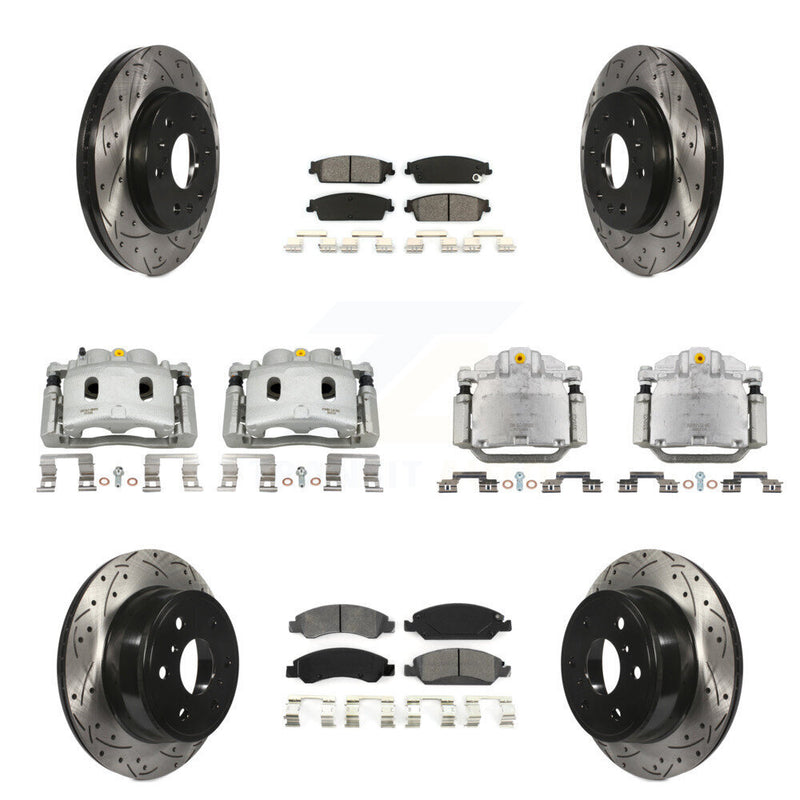 Transit Auto KCD-100376S Disc Brake Kit for 2007-2008 Cadillac Escalade, Cadillac Escalade ESV, Cadillac Escalade EXT & more - Front and Rear product image