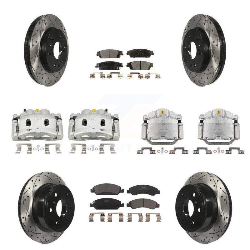 Transit Auto KCD-100377T Disc Brake Kit for 2014-2020 Chevrolet Suburban, Cadillac Escalade, Cadillac Escalade ESV & more - Front and Rear product image