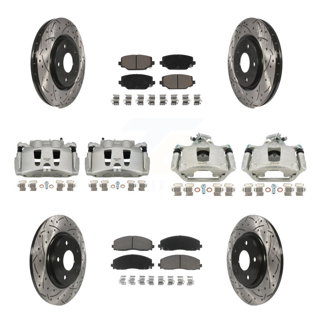 Transit Auto KCD-100378C Disc Brake Kit for 2019-2020 Dodge Grand Caravan - Front and Rear product image
