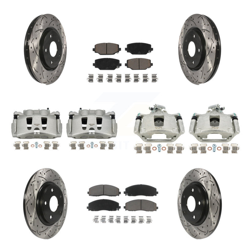 Transit Auto KCD-100378C Disc Brake Kit for 2019-2020 Dodge Grand Caravan - Front and Rear product image
