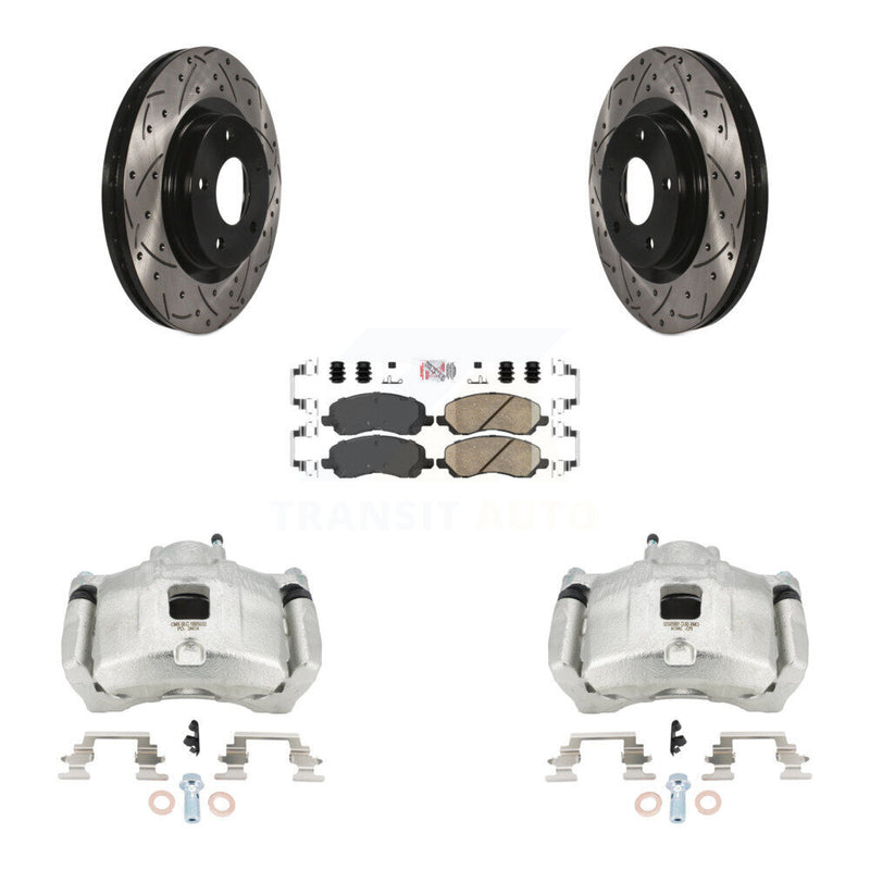 Transit Auto KCD-100379N Disc Brake Kit for 2007-2017 Chrysler 200, Dodge Avenger, Dodge Caliber & more - Front product image