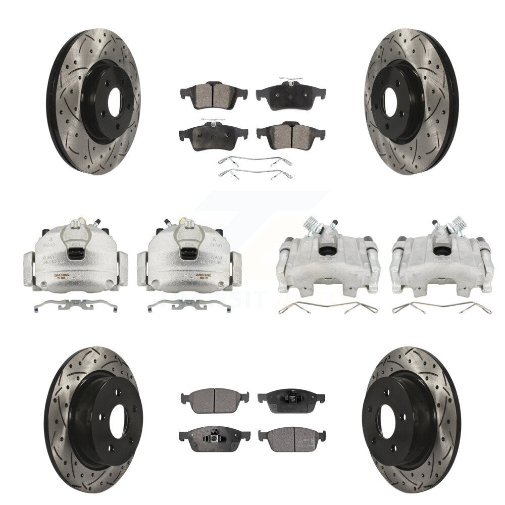Transit Auto KCD-100379P Disc Brake Kit for 2013-2016 Ford Escape - Front and Rear product image