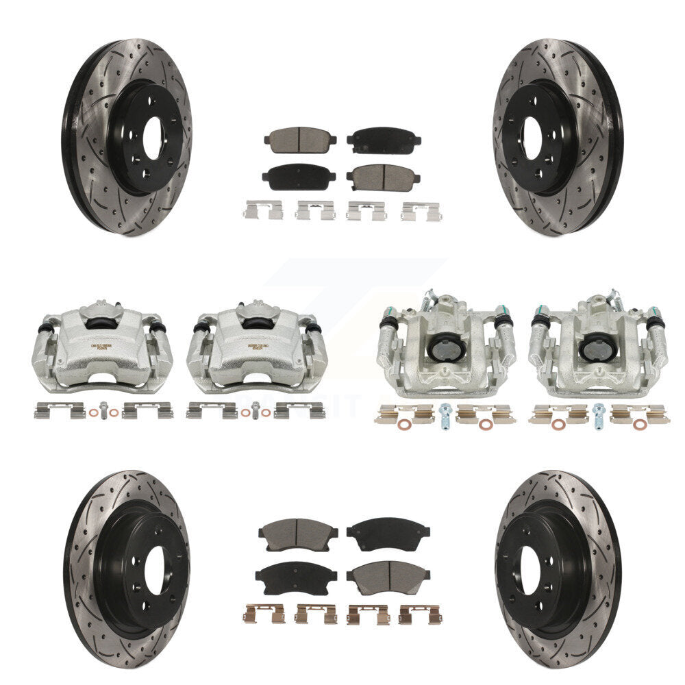 Transit Auto KCD-100380C Disc Brake Kit for 2013 Chevrolet Cruze - Front and Rear product image