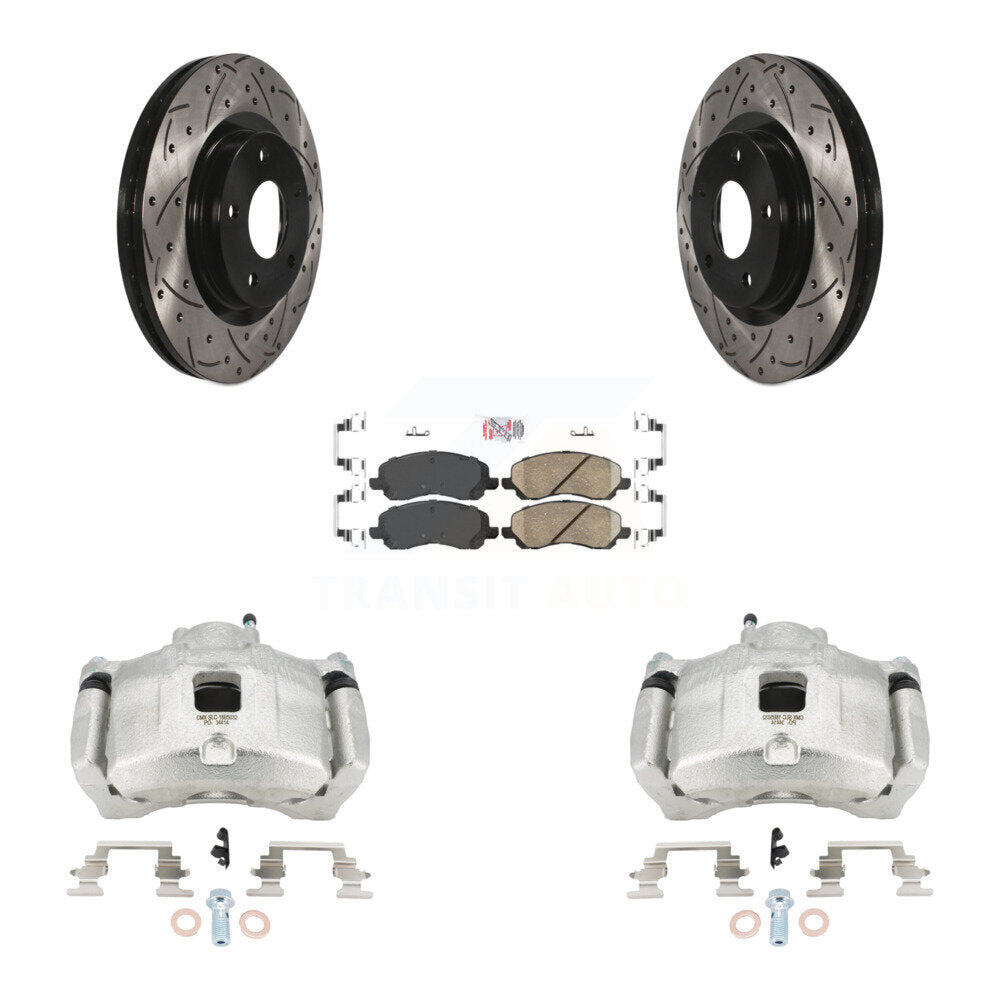 Transit Auto KCD-100380N Disc Brake Kit for 2007-2017 Chrysler 200, Dodge Avenger, Dodge Caliber & more - Front product image