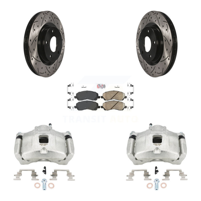 Transit Auto KCD-100380N Disc Brake Kit for 2007-2017 Chrysler 200, Dodge Avenger, Dodge Caliber & more - Front product image