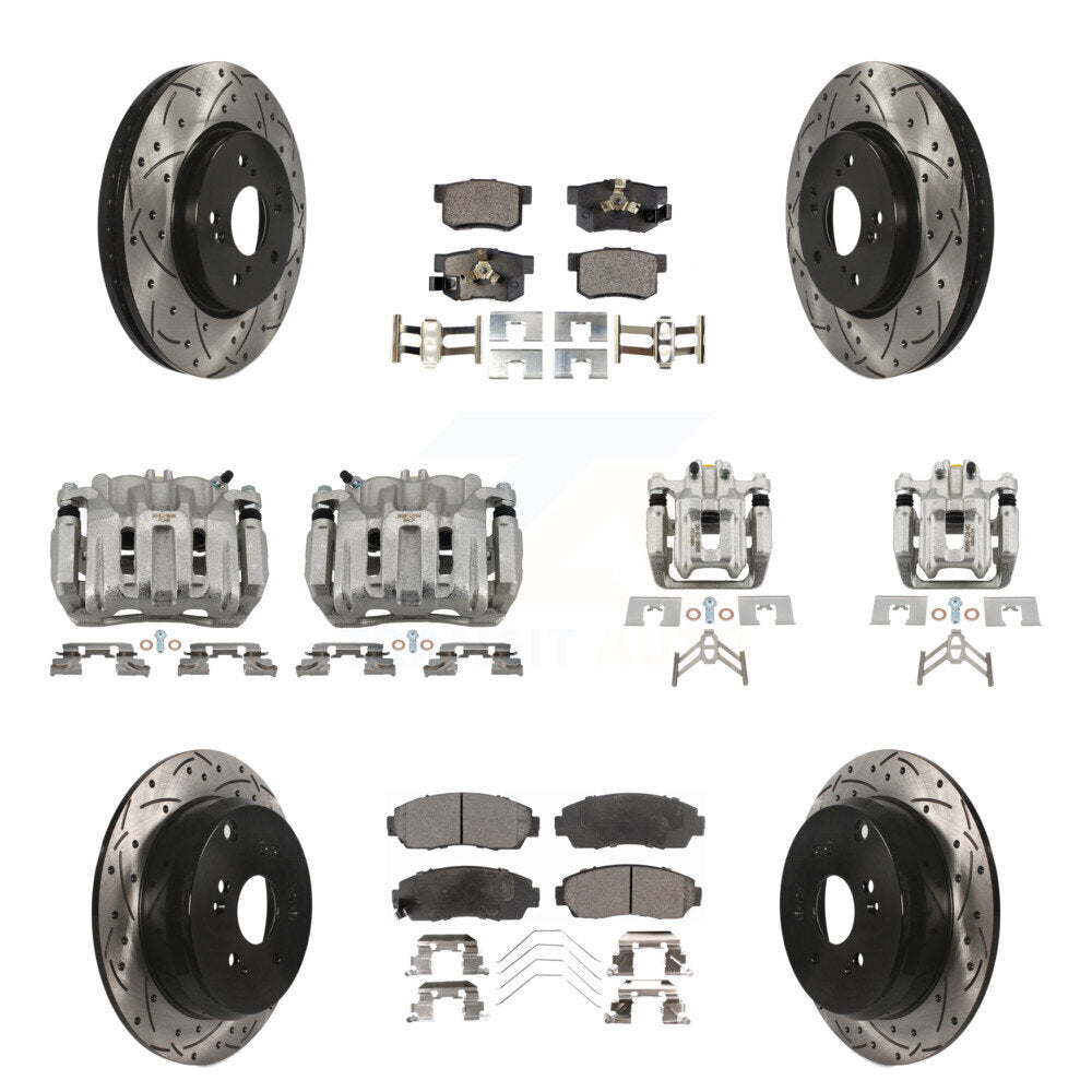 Transit Auto KCD-100381T Disc Brake Kit for 2012-2016 Honda CR-V - Front and Rear product image