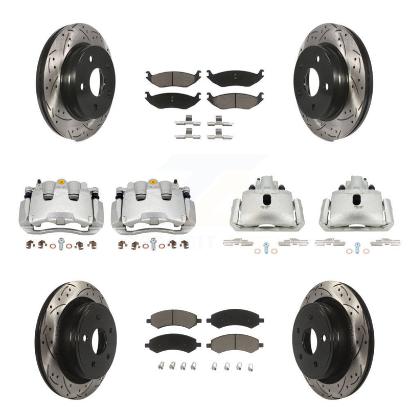 Transit Auto KCD-100384C Disc Brake Kit for 2009-2022 Ram 1500 Classic, Ram 1500, Dodge Ram 1500 - Front and Rear product image
