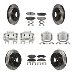 Transit Auto KCD-100384P Disc Brake Kit for 2008-2014 Chevrolet Silverado 1500, Cadillac Escalade, Cadillac Escalade ESV & more - Front and Rear product image