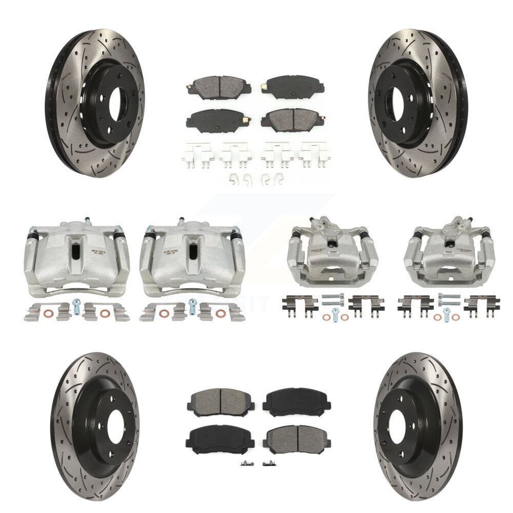 Transit Auto KCD-100384S Disc Brake Kit for 2016-2022 Mazda CX-5 - Front and Rear product image