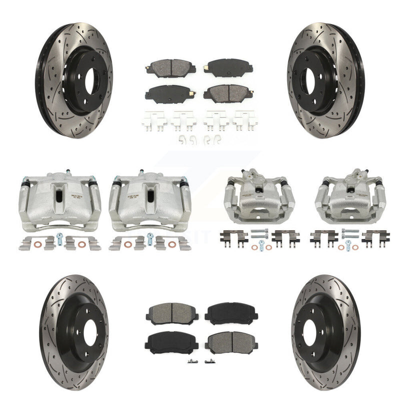 Transit Auto KCD-100384S Disc Brake Kit for 2016-2022 Mazda CX-5 - Front and Rear product image