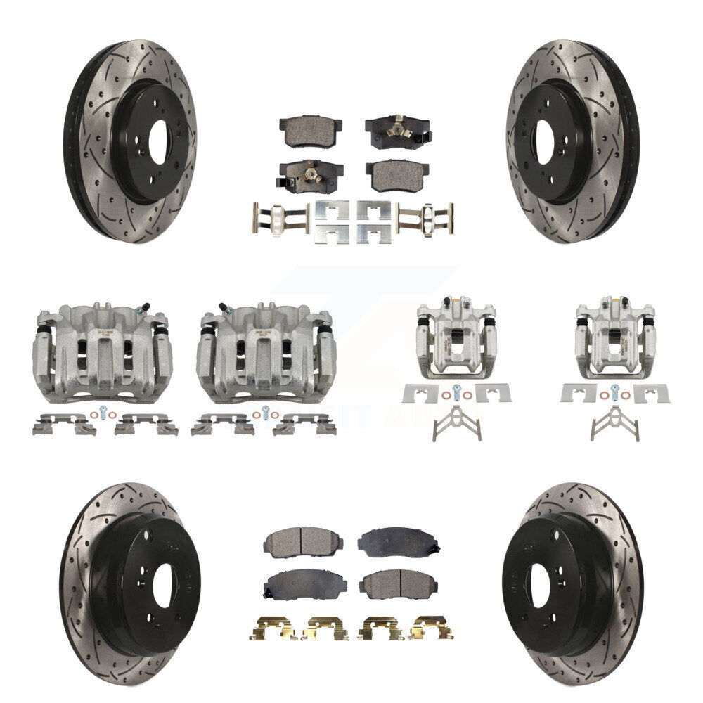 Transit Auto KCD-100384T Disc Brake Kit for 2007-2011 Honda CR-V - Front and Rear product image