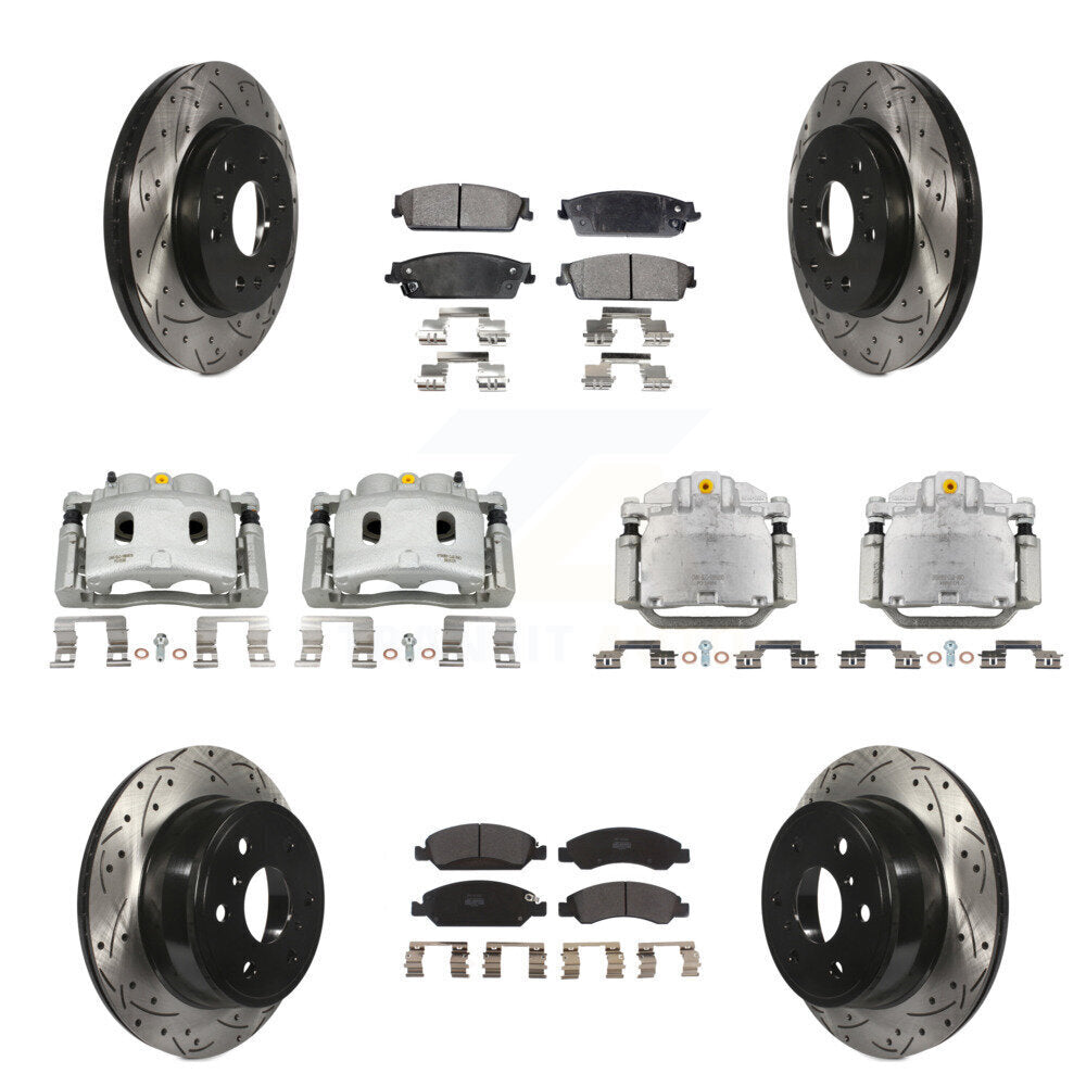 Transit Auto KCD-100385P Disc Brake Kit for 2007-2008 Cadillac Escalade, Cadillac Escalade ESV, Cadillac Escalade EXT & more - Front and Rear product image