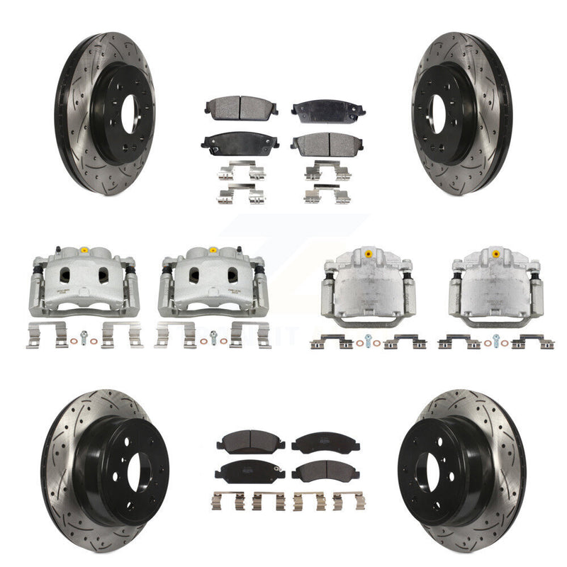 Transit Auto KCD-100385P Disc Brake Kit for 2007-2008 Cadillac Escalade, Cadillac Escalade ESV, Cadillac Escalade EXT & more - Front and Rear product image