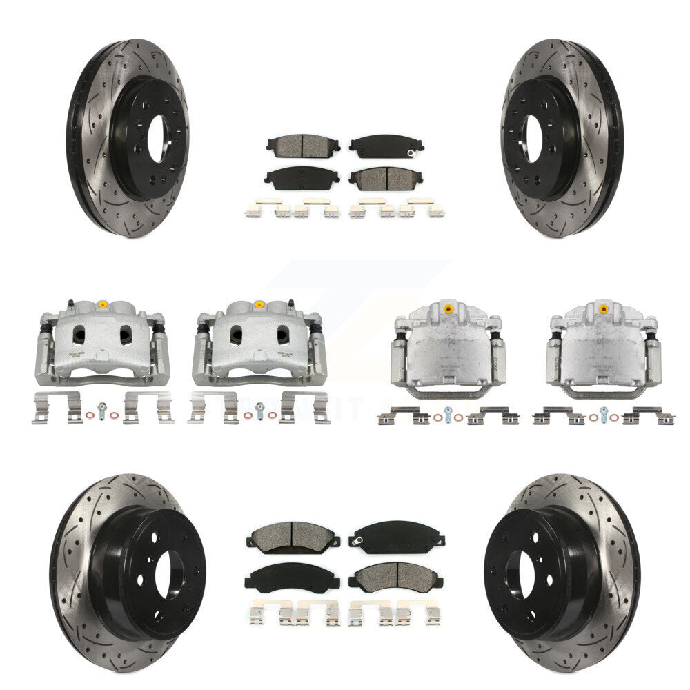Transit Auto KCD-100385S Disc Brake Kit for 2007 Cadillac Escalade, Cadillac Escalade ESV, Cadillac Escalade EXT & more - Front and Rear product image