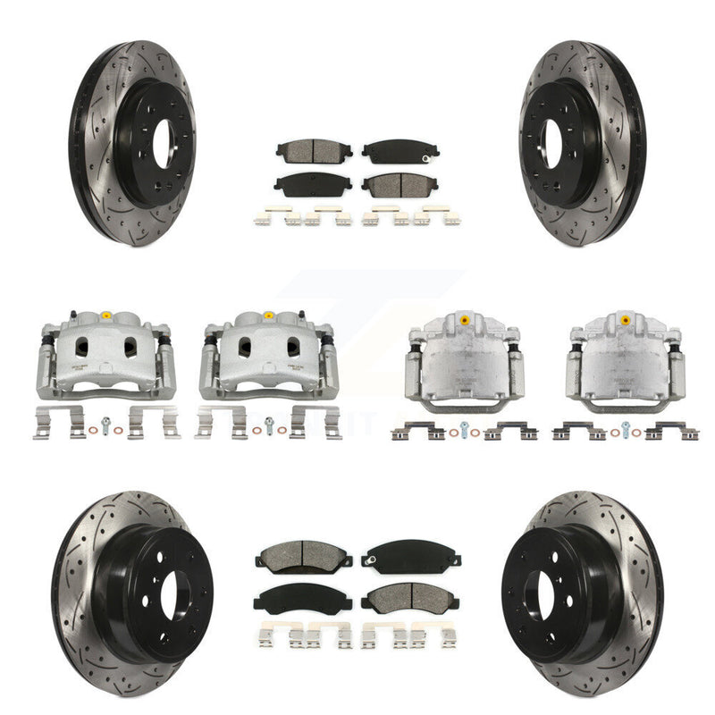 Transit Auto KCD-100385S Disc Brake Kit for 2007 Cadillac Escalade, Cadillac Escalade ESV, Cadillac Escalade EXT & more - Front and Rear product image