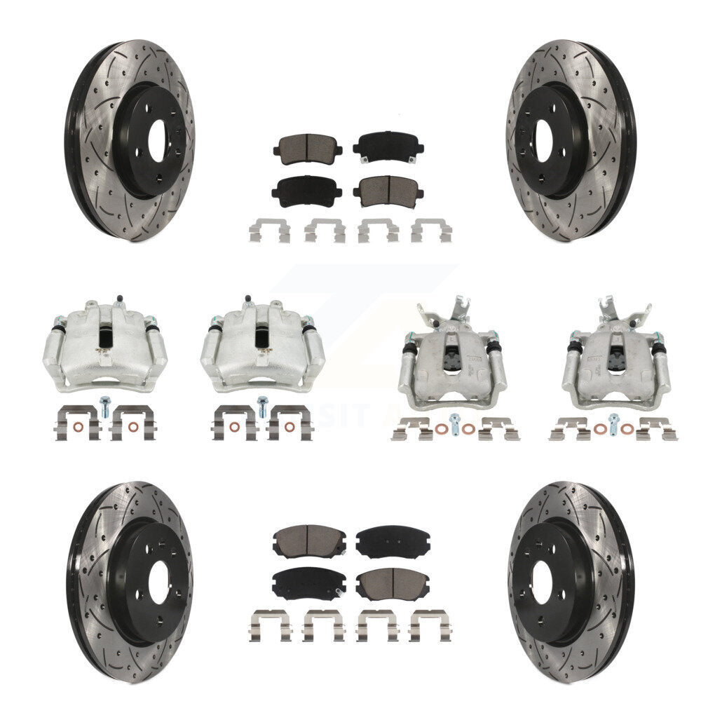 Transit Auto KCD-100386C Disc Brake Kit for 2016 Chevrolet Malibu Limited - Front and Rear product image