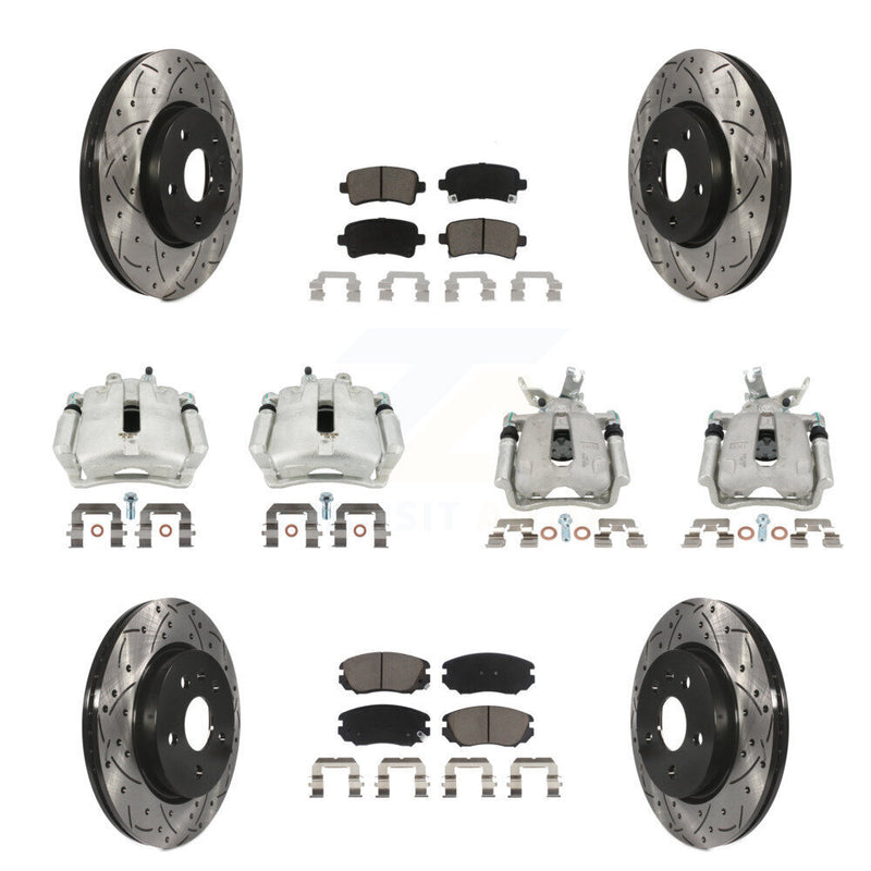 Transit Auto KCD-100386C Disc Brake Kit for 2016 Chevrolet Malibu Limited - Front and Rear product image