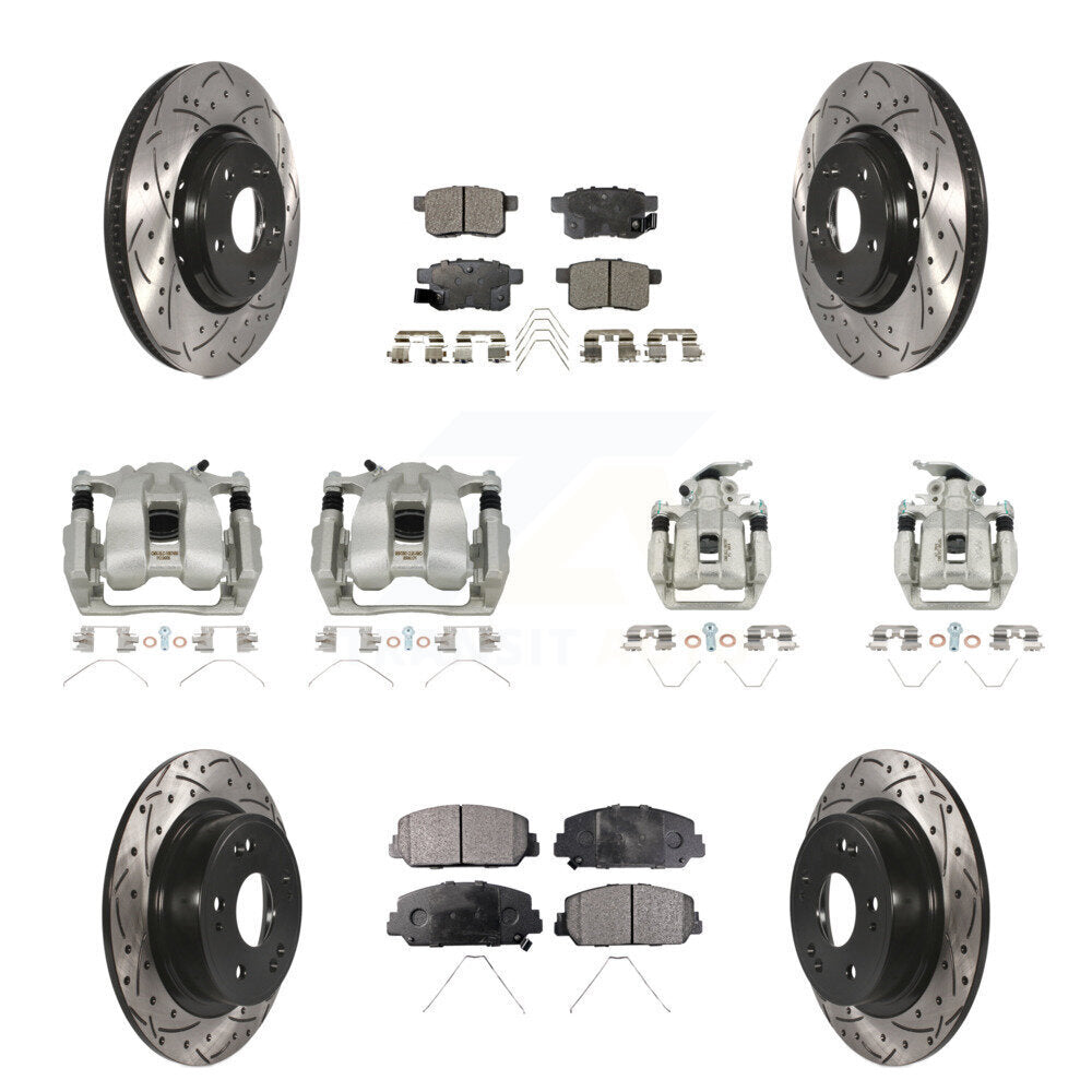Transit Auto KCD-100387P Disc Brake Kit for 2016-2017 Honda Accord - Front and Rear product image