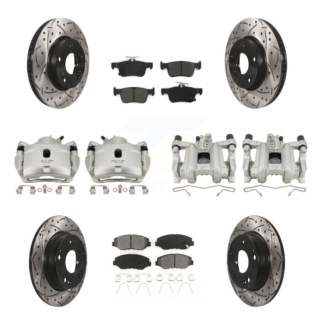 Transit Auto KCD-100387S Disc Brake Kit for 2016-2021 Honda Civic - Front and Rear product image