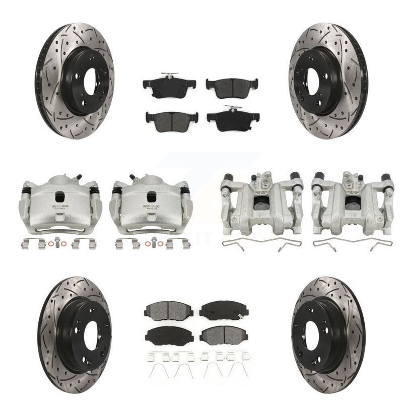 Transit Auto KCD-100387S Disc Brake Kit for 2016-2021 Honda Civic - Front and Rear product image