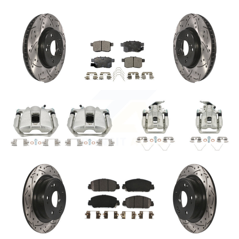Transit Auto KCD-100388P Disc Brake Kit for 2013-2016 Honda Accord - Front and Rear product image