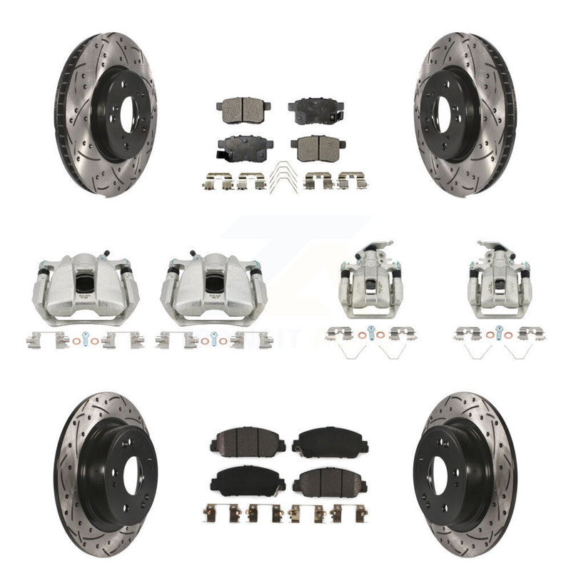Transit Auto KCD-100388P Disc Brake Kit for 2013-2016 Honda Accord - Front and Rear product image