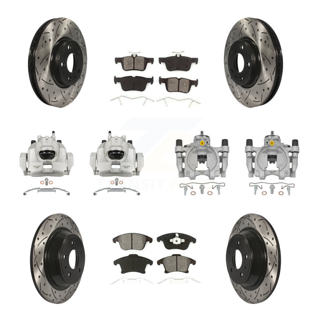 Transit Auto KCD-100388S Disc Brake Kit for 2013-2020 Ford Fusion, Lincoln MKZ - Front and Rear product image