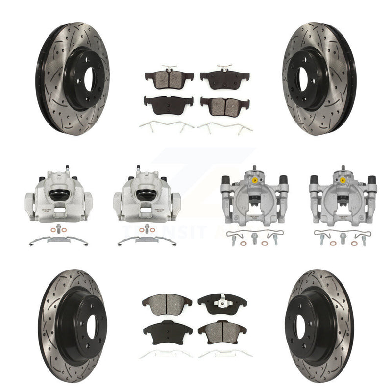 Transit Auto KCD-100388S Disc Brake Kit for 2013-2020 Ford Fusion, Lincoln MKZ - Front and Rear product image
