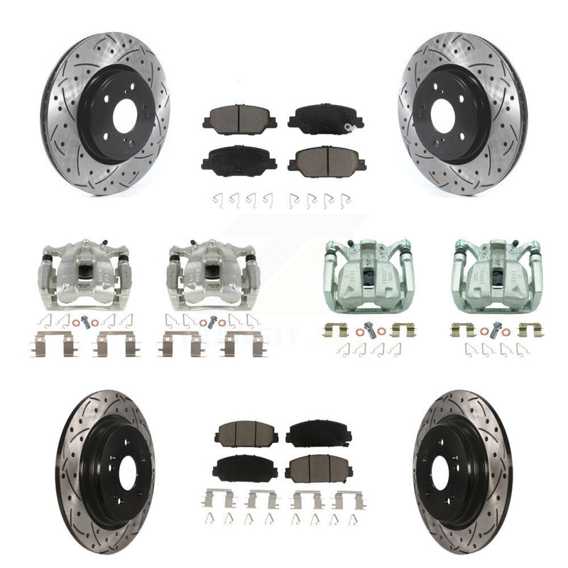 Transit Auto KCD-100389C Disc Brake Kit for 2017-2022 Honda CR-V - Front and Rear product image