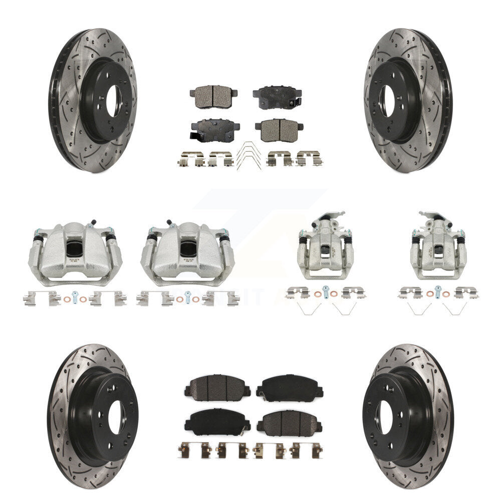 Transit Auto KCD-100389P Disc Brake Kit for 2013-2017 Honda Accord - Front and Rear product image
