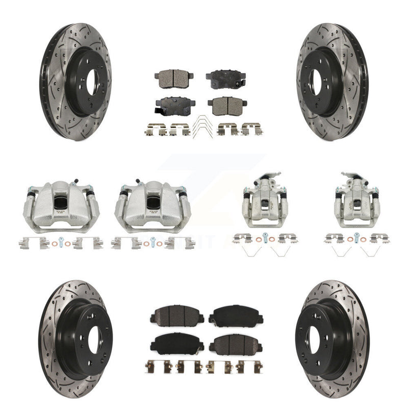 Transit Auto KCD-100389P Disc Brake Kit for 2013-2017 Honda Accord - Front and Rear product image
