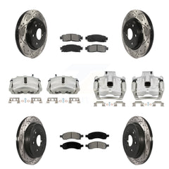 Transit Auto KCD-100390S Disc Brake Kit for 2007-2017 GMC Acadia Limited, Chevrolet Traverse, Buick Enclave & more - Front and Rear product image
