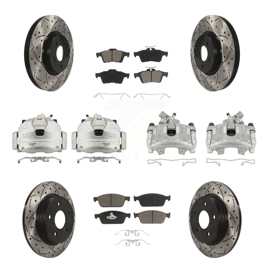 Transit Auto KCD-100392C Disc Brake Kit for 2013-2018 Ford Focus - Front and Rear product image