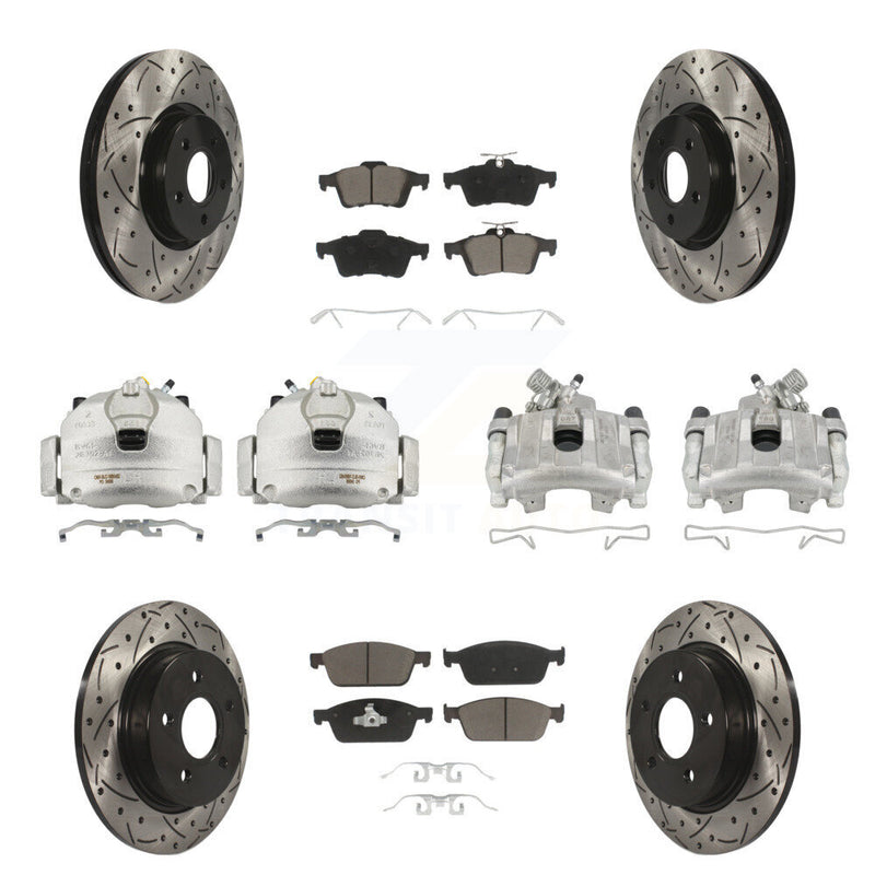 Transit Auto KCD-100392C Disc Brake Kit for 2013-2018 Ford Focus - Front and Rear product image