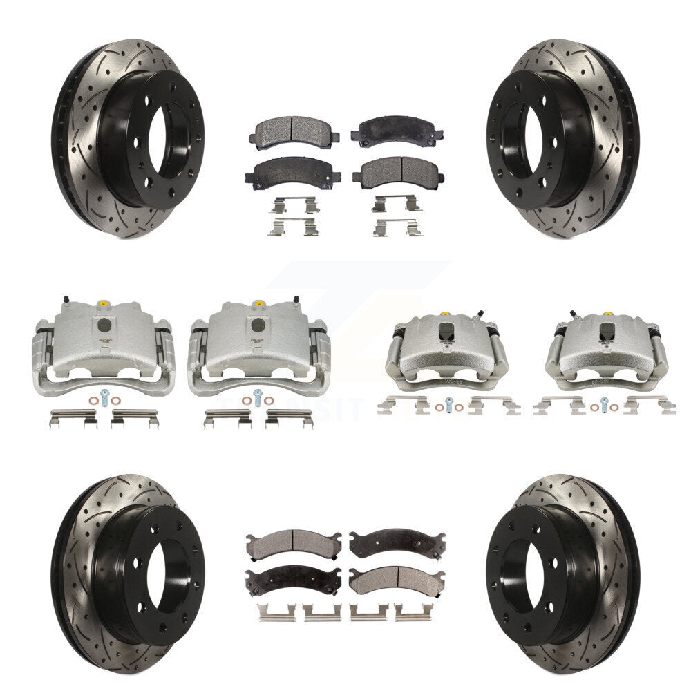 Transit Auto KCD-100392T Disc Brake Kit for 2008-2020 GMC Savana 2500, Chevrolet Express 2500 - Front and Rear product image