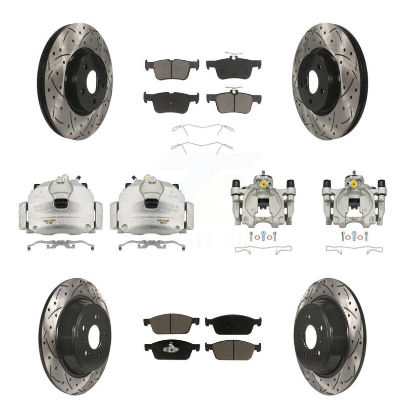 Transit Auto KCD-100393C Disc Brake Kit for 2017-2019 Lincoln MKC, Ford Escape - Front and Rear product image