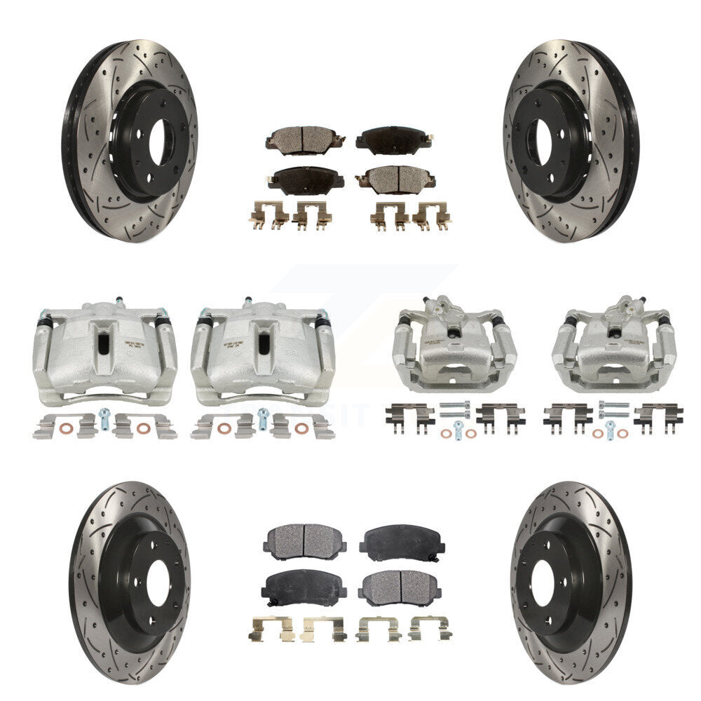 Transit Auto KCD-100393P Disc Brake Kit for 2016-2022 Mazda CX-5 - Front and Rear product image