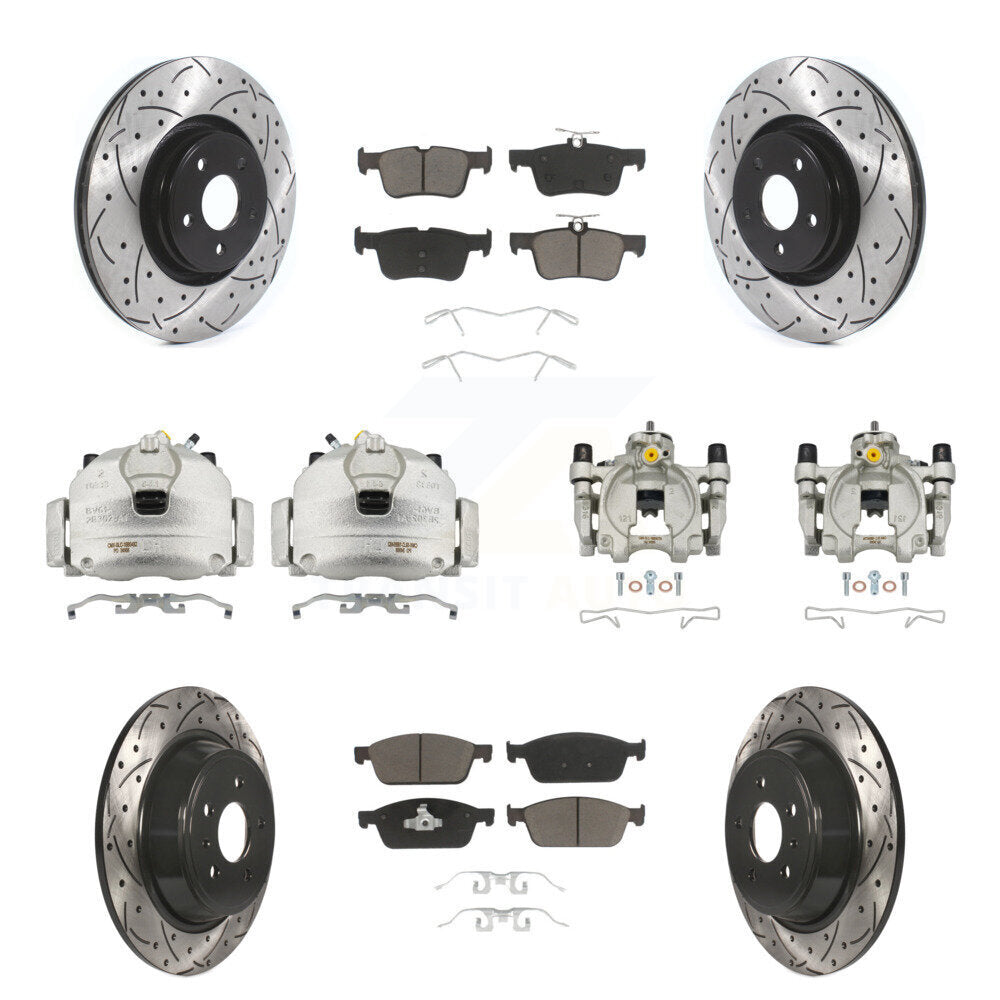 Transit Auto KCD-100394C Disc Brake Kit for 2017-2019 Lincoln MKC - Front and Rear product image
