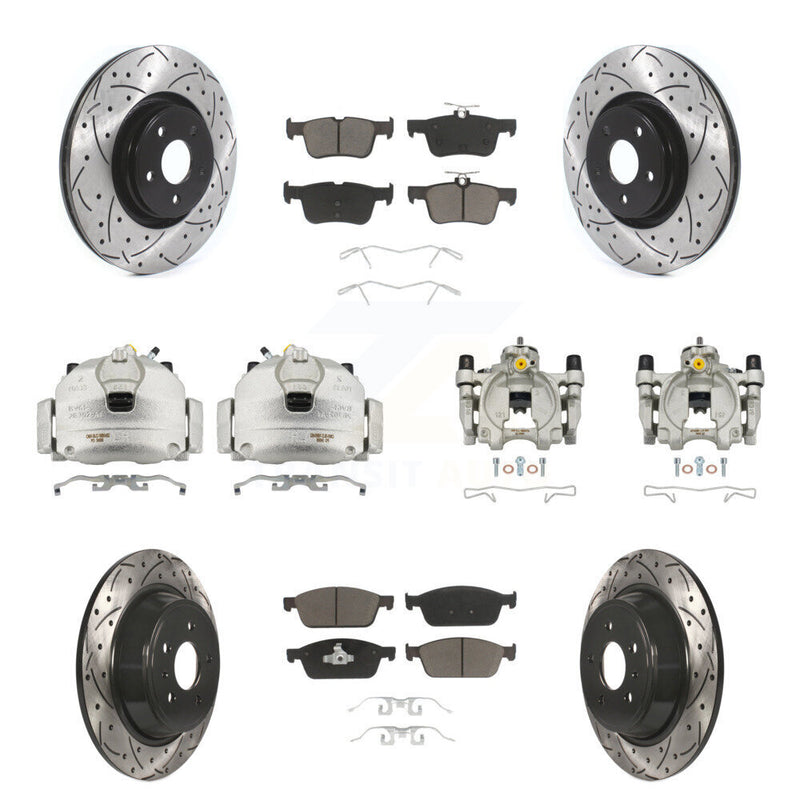 Transit Auto KCD-100394C Disc Brake Kit for 2017-2019 Lincoln MKC - Front and Rear product image