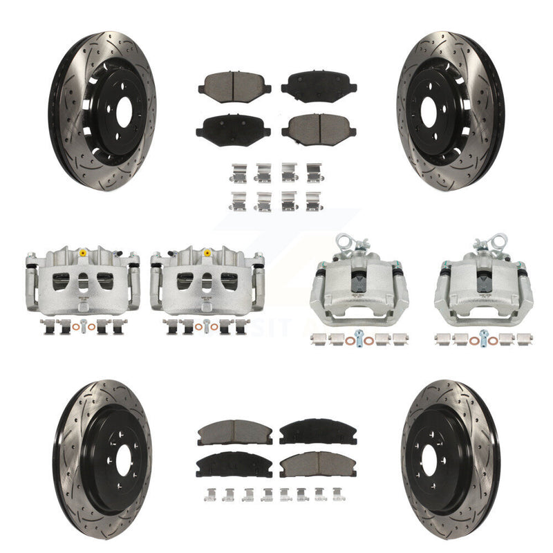 Transit Auto KCD-100395C Disc Brake Kit for 2013-2019 Ford Taurus, Ford Explorer, Ford Special Service Police Sedan & more - Front and Rear product image