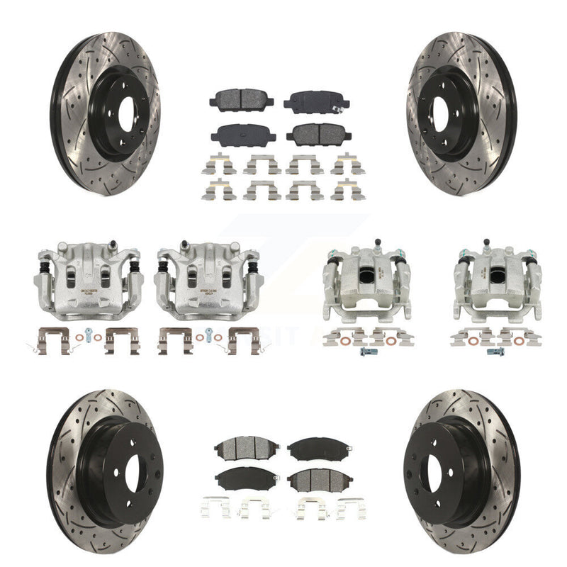 Transit Auto KCD-100395S Disc Brake Kit for 2010-2015 INFINITI Q40, INFINITI QX50, INFINITI EX37 & more - Front and Rear product image