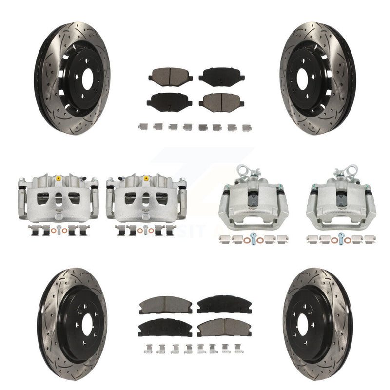 Transit Auto KCD-100397C Disc Brake Kit for 2013-2019 Ford Taurus, Ford Explorer, Lincoln MKS & more - Front and Rear product image