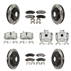 Transit Auto KCD-100399P Disc Brake Kit for 2007-2017 GMC Acadia Limited, Chevrolet Traverse, Buick Enclave & more - Front and Rear product image